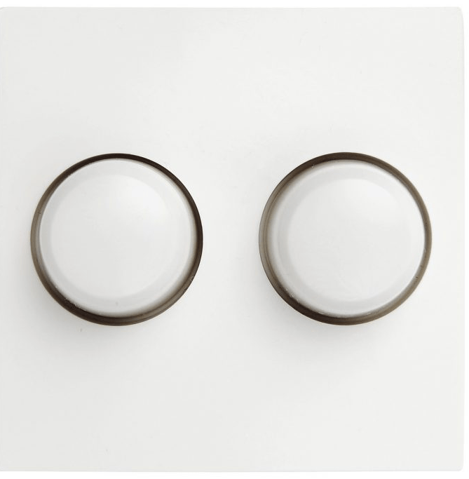 Einlegeplatte Berker S1 duo mit Knöpfe (Weiß)