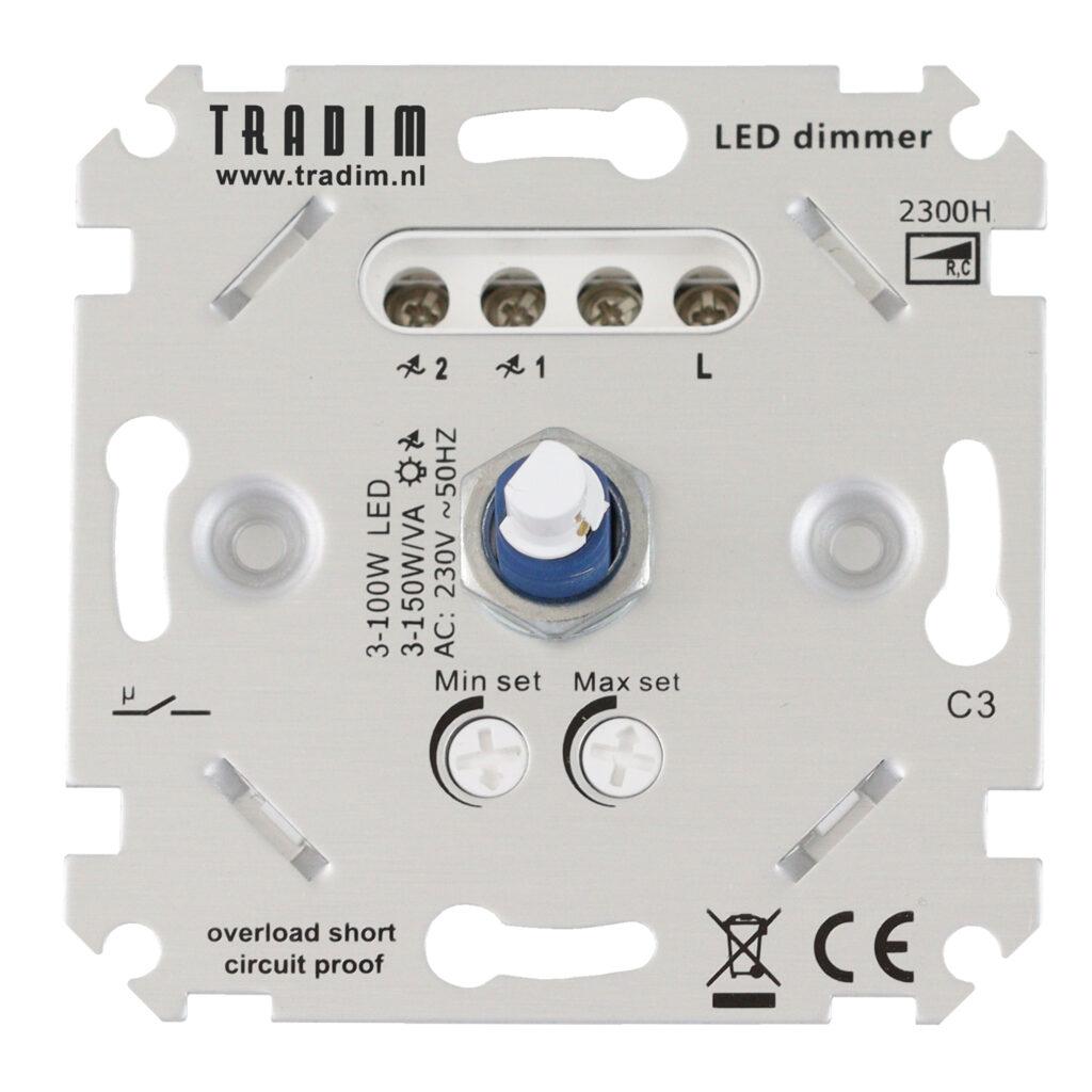 Led wall dimmer 3-150W/VA - 2300H (entry-level)