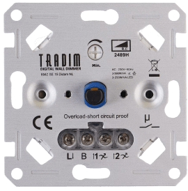 Digital LED muurdimmer 3-500 W/VA