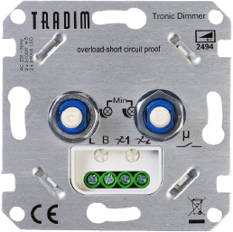 Tronic Smart LED duo muurdimmer 2x 3-100W/VA excl. plaatje