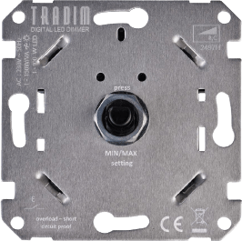 Digital LED R,C, muurdimmer 1-150W/VA exclusief plaatje