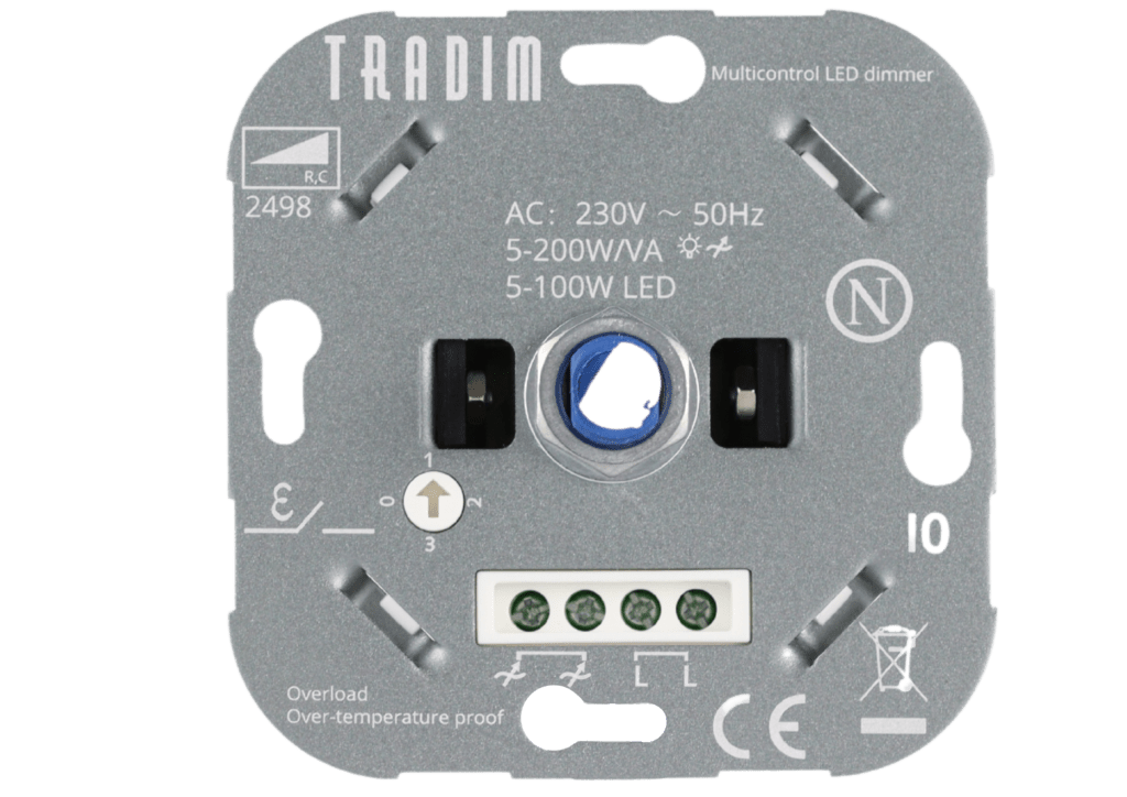 Multicontrol LED muurdimmer 5-200W/VA