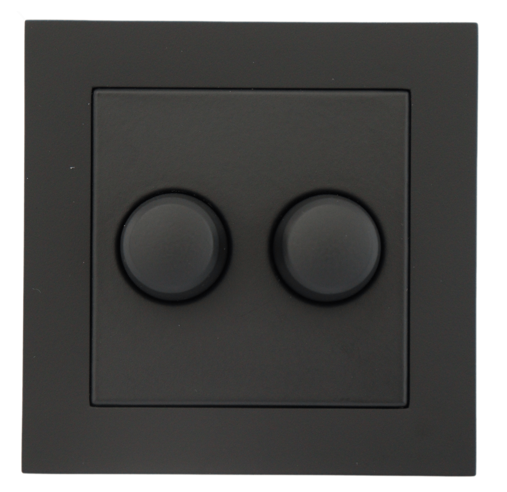 Inlegplaatje Gira duo inclusief knoppen (mat zwart)